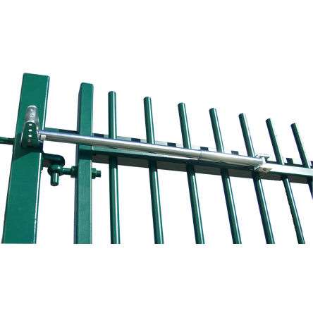 Photo of TB650 installed on green gate.