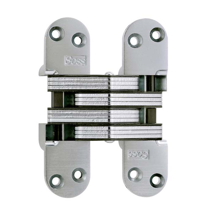 SOSS satin chrome invisible door hinge