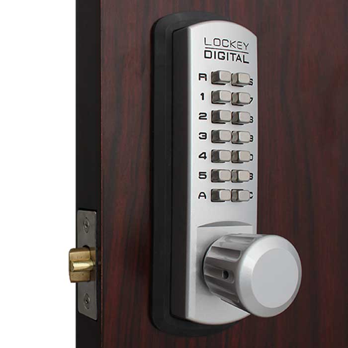 Lockey 3830 in Satin Chrome Marine Grade on exterior