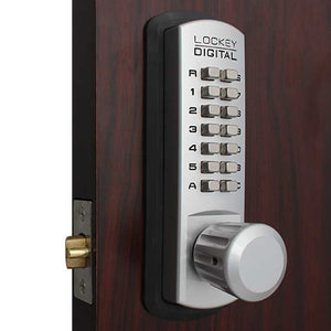 Lockey 3830 in Satin Chrome Marine Grade on exterior