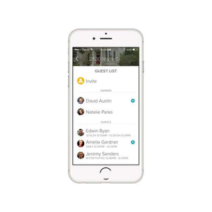 August App Guest List Screen