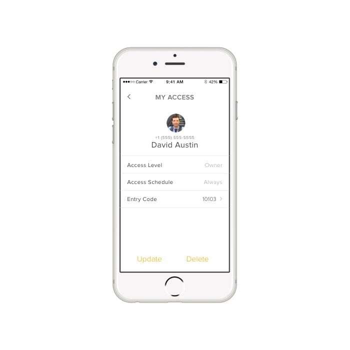 August App Access Screen