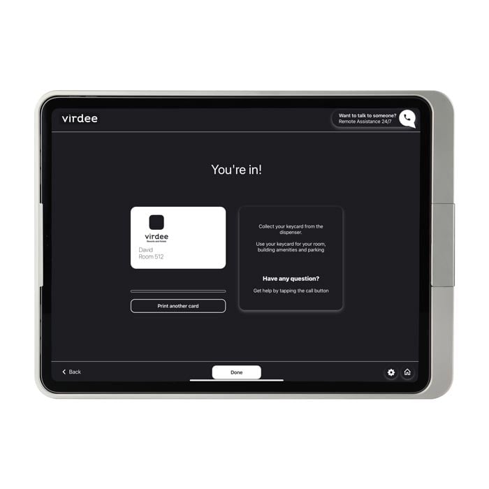 Virdee Kiosk Check-in