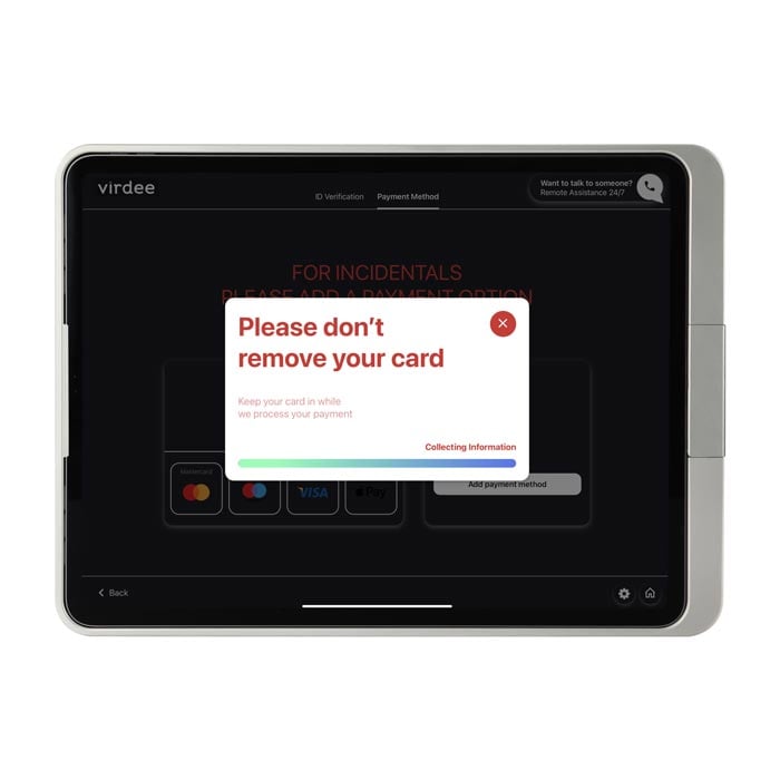 Virdee mobile app payment options