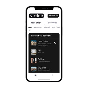 Virdee Mobile app dashboard