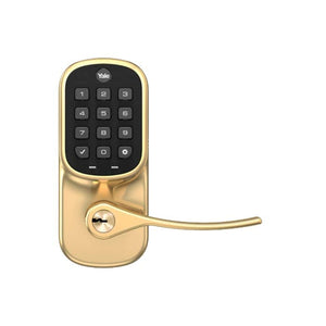 Yale YRL216 in Polished Brass Exterior