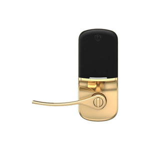 Yale YRL216 in Polished Brass Interior