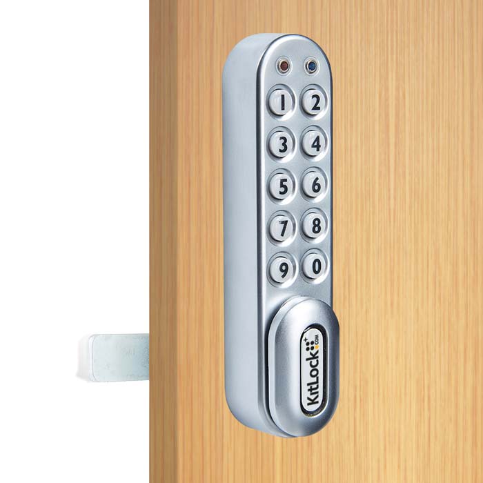 KitLock KL1000CP Vertical in Silver Grey on Exterior