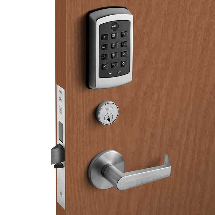 Yale Sectional Mortise with Augusta Lever